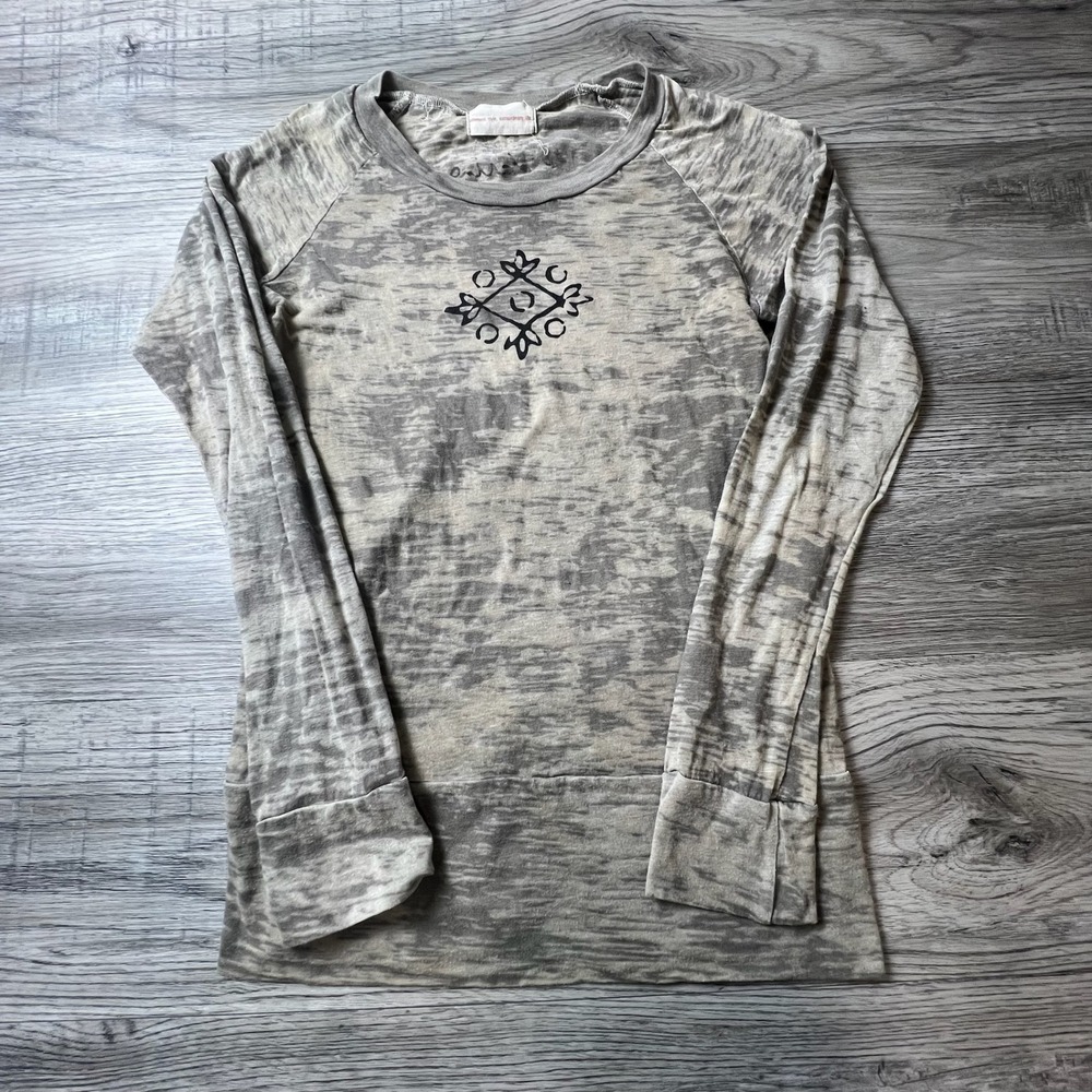 Effortless Style Extraordinary Life Top Womens S Grey Acid Wash Be Daring Boho